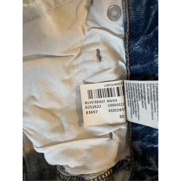 Mavi Rosie High Waist Boyfriend Denim Shorts‎ Size 10/30 - Picture 3 of 7